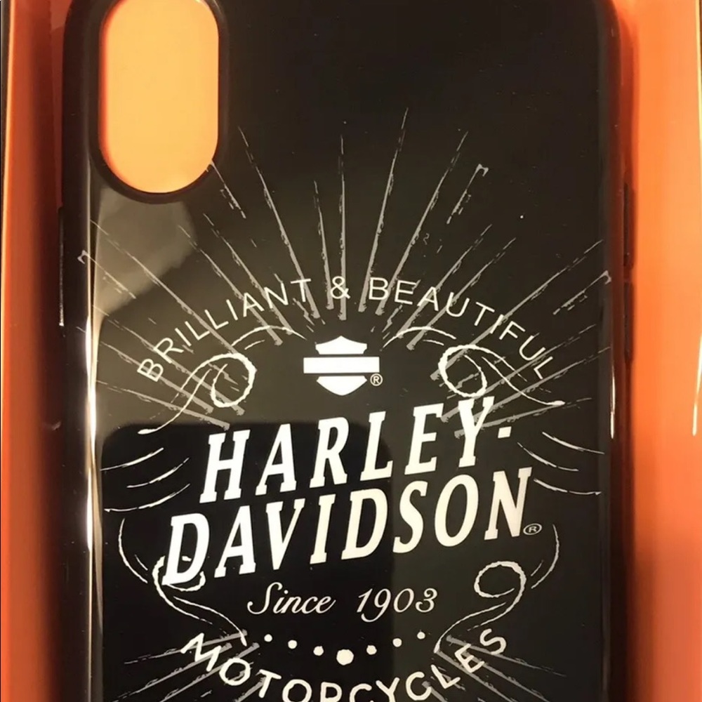 Harley Davidson Cellphone Case Venture Brilliant Script Black For iPhone X/ XS